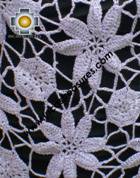 Andean Crochet Poncho Flowers grape - Product id: crochet-poncho-04 Photo03