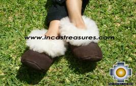 SHEEPSKIN SLIPPER brown HUASCARAN - Product id: SLIPPERS09-01 Photo04