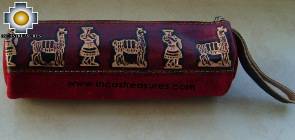 Andean Leather pencil case - Product id: Wallets09-07 Photo05
