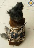 Dog Turtle neck sweater Brown - Product id: dog-clothing-10-06 Photo02