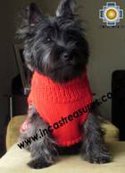 Dog Turtle neck sweater red - Product id: dog-clothing-10-07 Photo03