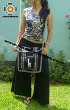 Andean Alpaca wool Handbag MESSENGER black - Product id: HANDBAGS09-43 Photo03