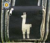 Andean Alpaca wool Handbag MESSENGER black - Product id: HANDBAGS09-43 Photo02