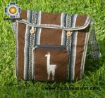Andean Alpaca wool Handbag MESSENGER chocolate - Product id: HANDBAGS09-48 Photo03
