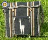 Andean Alpaca wool Handbag MESSENGER dark-grey - Product id: HANDBAGS09-44 Photo03