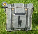Andean Alpaca wool Handbag MESSENGER silver - Product id: HANDBAGS09-45 Photo02
