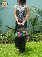 Black Handmade Handbag with Dots - Product id: HANDBAGS09-01 Photo01