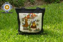 Handbag with handmade embroided ayacucho - Product id: HANDBAGS09-72 Photo01