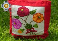 Handbag with handmade embroided FLOWERS - Product id: HANDBAGS09-71 Photo02