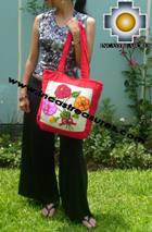 Handbag with handmade embroided FLOWERS - Product id: HANDBAGS09-71 Photo04