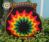 Handmade Rasta Round Handbag - Bright Star - Product id: HANDBAGS09-37 Photo03