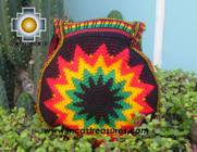 Handmade Rasta Round Handbag - Bright Star - Product id: HANDBAGS09-37 Photo04