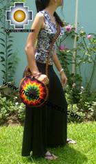 Handmade Rasta Round Handbag - Bright Star - Product id: HANDBAGS09-37 Photo01