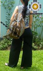 medium alpaca travel backpack BROWN - Product id: HANDBAGS09-41 Photo06