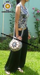 Round Handbag sheep wool day star - Product id: HANDBAGS09-34 Photo04