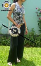 Round Handbag sheep wool NIGHT ALPACA - Product id: HANDBAGS09-32 Photo04