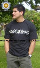 100% Pima Cotton Tshirt Nazca lines - Product id: cotton-tshirt09-11 Photo03