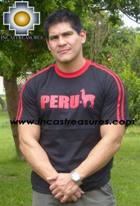 100% Pima Cotton Tshirt Peru Black - Product id: cotton-tshirt09-15 Photo03