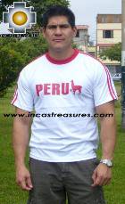 100% Pima Cotton Tshirt Peru White - Product id: cotton-tshirt09-26 Photo01