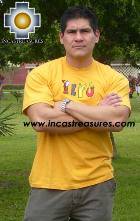 100% Pima Cotton Tshirt Peru Yellow - Product id: cotton-tshirt09-27 Photo03