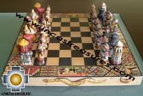 Big wooden classic Chess Set - 100% handmade - Product id: toys08-64chess, photo 05