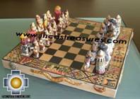 Big wooden classic Chess Set - 100% handmade - Product id: toys08-64chess, photo 03