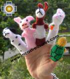 Hand-Knit finger puppet  tortoise-hare Special- Product id: TOYS08-47, photo 01