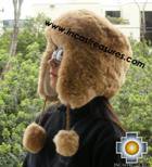 Alpaca fur hat earflaps chullo - Product id: ALPACA-FUR-HAT-11-06 Photo02