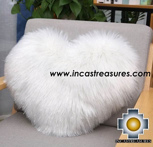 100% Baby Alpaca Cushion Both Sides Hart - Product id: Alpaca-cushion12-09black Photo03