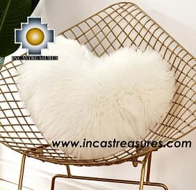 100% Baby Alpaca Cushion Both Sides Hart - Product id: Alpaca-cushion12-09black Photo03