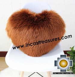 100% Baby Alpaca Cushion Both Sides Hart - Product id: Alpaca-cushion12-09black Photo02