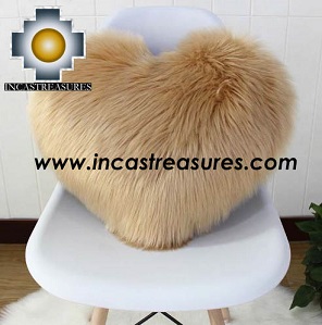 100% Baby Alpaca Cushion Both Sides Hart - Product id: Alpaca-cushion12-09black Photo02