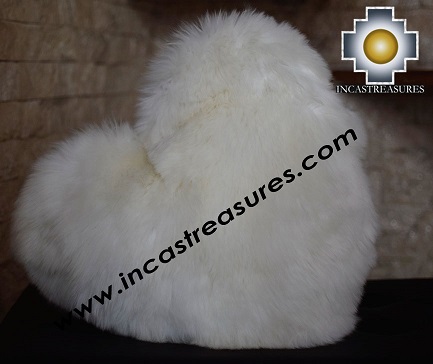 100% Baby Alpaca Cushion Both Sides Hart - Product id: Alpaca-cushion12-09black Photo03