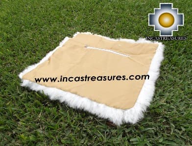 100% Baby Alpaca Cushion one side Backing
