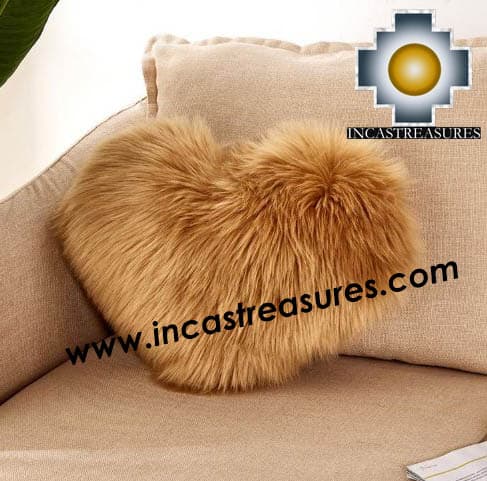100% Baby Alpaca Cushion Both Sides Hart - Product id: Alpaca-cushion12-09black Photo03