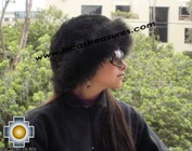 Alpaca fur hat cuajone black - Product id: ALPACA-FUR-HAT-11-03 Photo03