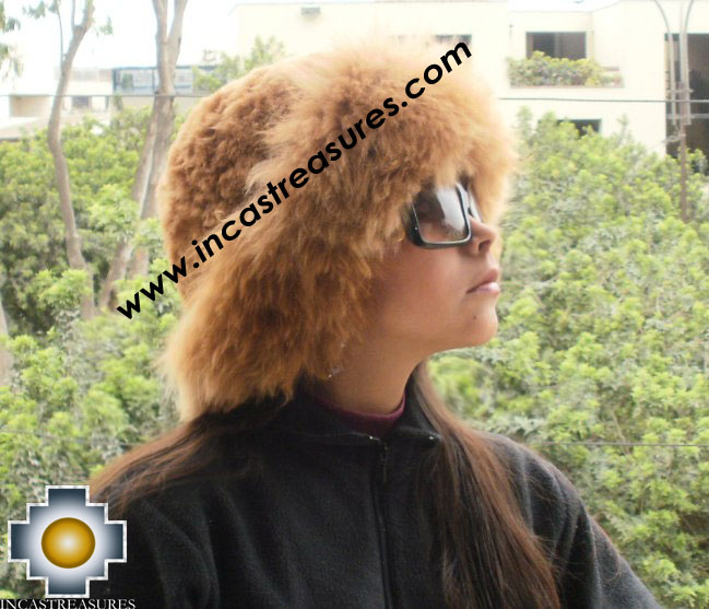 Alpaca Fur Hat Cuajone camel