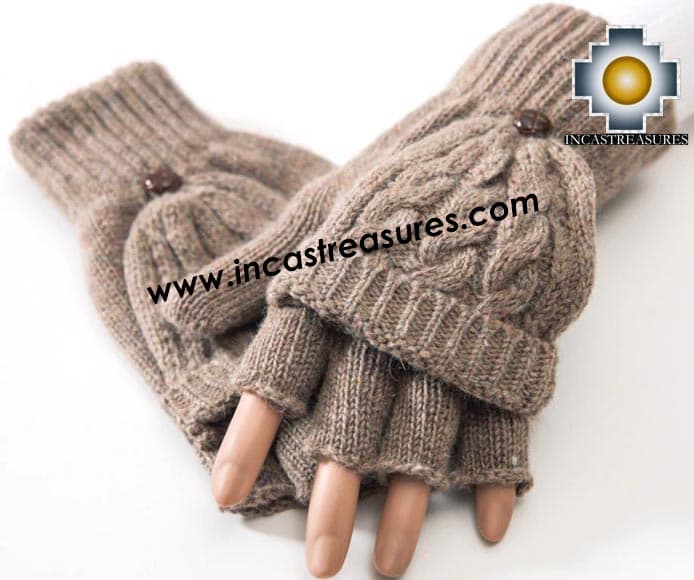 100% Alpaca Wool Fashion Mittens - Product id: ALPACAGLOVES19-fashion-mittens Photo02