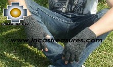 100% Alpaca Wool Fingerless Gloves ushpa  - Product id: ALPACAGLOVES09-21 Photo03