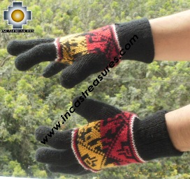 100% Alpaca Alpaca Wool Gloves New Designs ,KIT OF 10 ASSORTED NATURAL COLORS