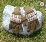 100% Alpaca Wool Gloves with Llama Designs earth
  - Product id: ALPACAGLOVES09-10
 Photo01