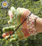 Alpaca Wool Hand Knit Mittens gloves chunka - Product id: ALPACAGLOVES09-52Photo02
