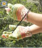 Alpaca Wool Hand Knit Mittens gloves chunka - Product id: ALPACAGLOVES09-52Photo03