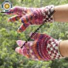 Alpaca Wool Hand Knit Mittens gloves chunka - Product id: ALPACAGLOVES09-55Photo01