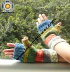 Alpaca Wool Hand Knit Mittens gloves chunka - Product id: ALPACAGLOVES09-58Photo02