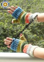 Alpaca Wool Hand Knit Mittens gloves chunka - Product id: ALPACAGLOVES09-58Photo03