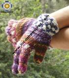 Alpaca Wool Hand Knit Mittens gloves chunka - Product id: ALPACAGLOVES09-53Photo03
