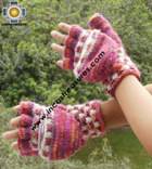 Alpaca Wool Hand Knit Mittens Gloves Iskay - Product id: ALPACAGLOVES09-44 Photo01