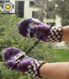 Alpaca Wool Hand Knit Mittens gloves kimsa - Product id: ALPACAGLOVES09-45 Photo01