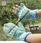 Alpaca Wool Hand Knit Mittens gloves pichqa - Product id: ALPACAGLOVES09-47Photo02